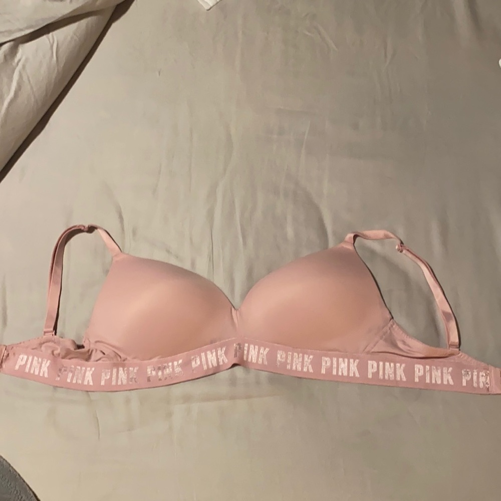 Blush pink bra